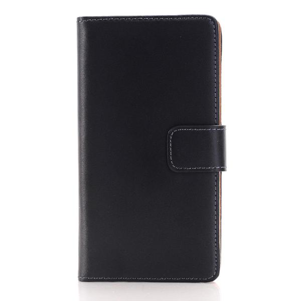 Flip Stand PU Leather Case For Sony Xperia Z5 Black Svart