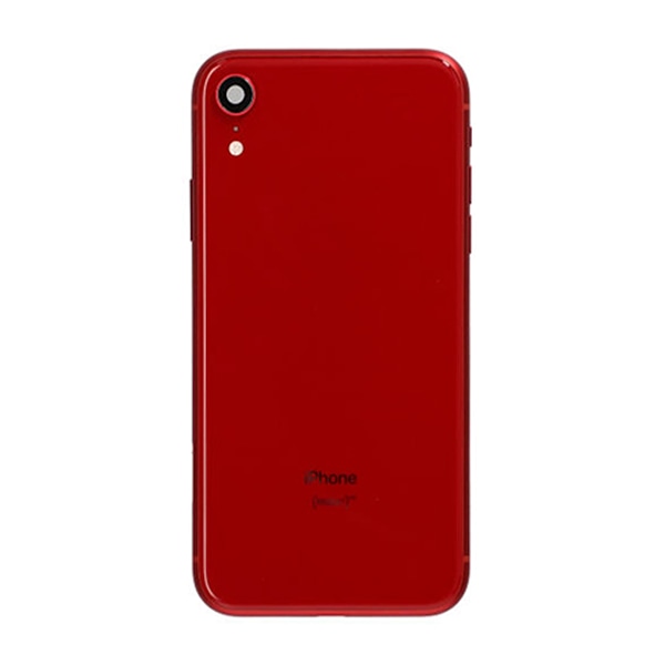 iPhone XR Baksida med Komplett Ram - Röd Red