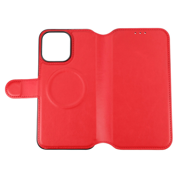 iPhone 15 Pro Max Plånboksfodral med Magsafe Rvelon - Röd Red