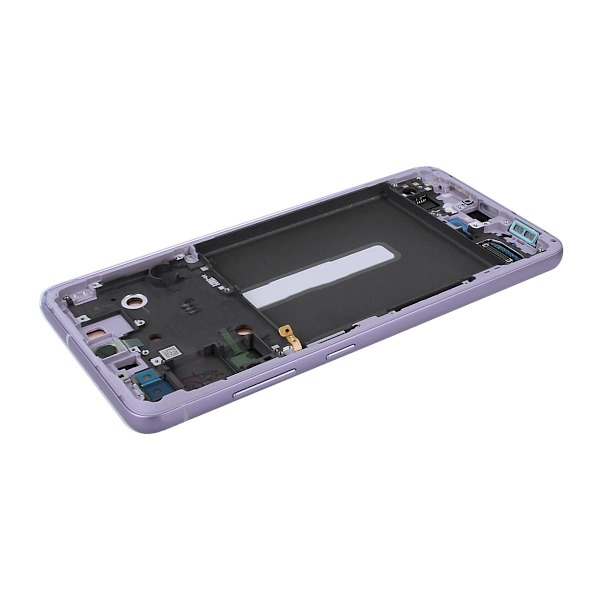 Samsung Galaxy S21 FE 5G Skärm med LCD Display Original - Lavendel Lila