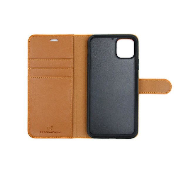 iPhone 11 Pro Max Plånboksfodral med Avtagbart Skal - Brun Brown