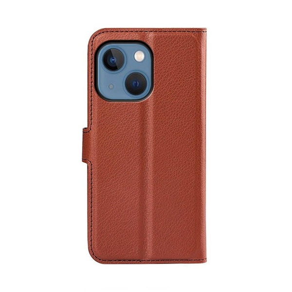iPhone 14 Plånboksfodral med Stativ - Brun Brun