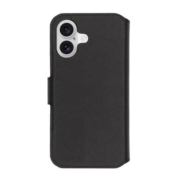 Rvelon Plånboksfodral Äkta Läder för iPhone 17 - Svart svart