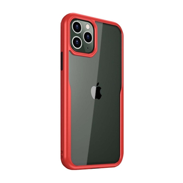 Stöttåligt Mobilskal iPhone 11 Pro Max - Transparent/Röd Red