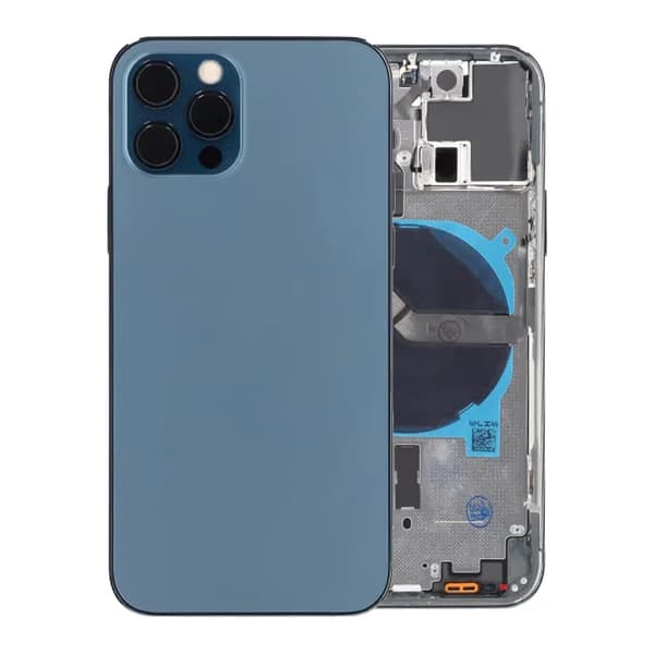 iPhone 12 Pro Baksida med Komplett Ram OEM - Blå Blue