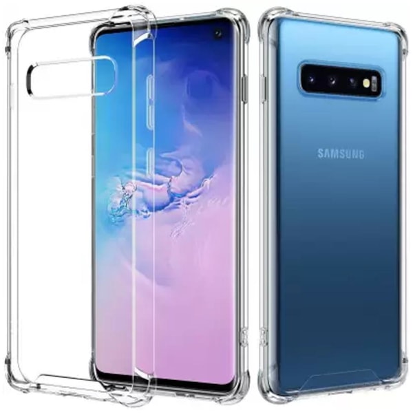 Stöttåligt Mobilskal Samsung Galaxy S10 - Vit Vit