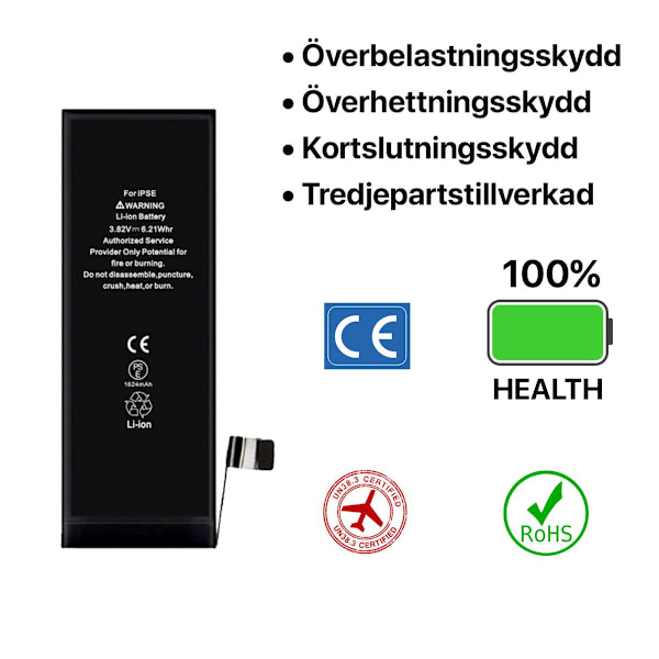 iPhone SE Batteri Hög Kvalité