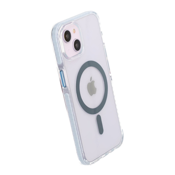 iPhone 13/14 Mobilskal Magnet Dubbelskydd - Blå Blå