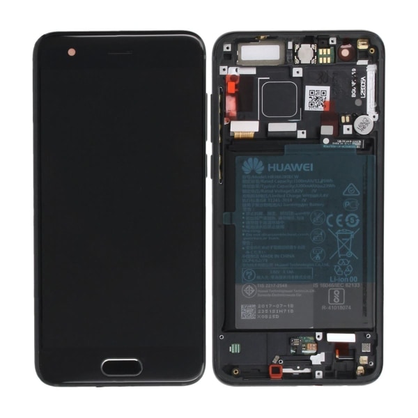 Huawei Honor 9 Skärm + LCD och Batteri Original - Svart Black