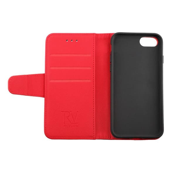 iPhone 7/8/SE (2020/2022) Plånboksfodral med Extra Kortfack Rvelon - Röd Red