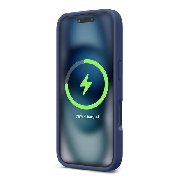 iPhone 16 Pro Mobilskal Silikon Magnet Rvelon - Blå Blue