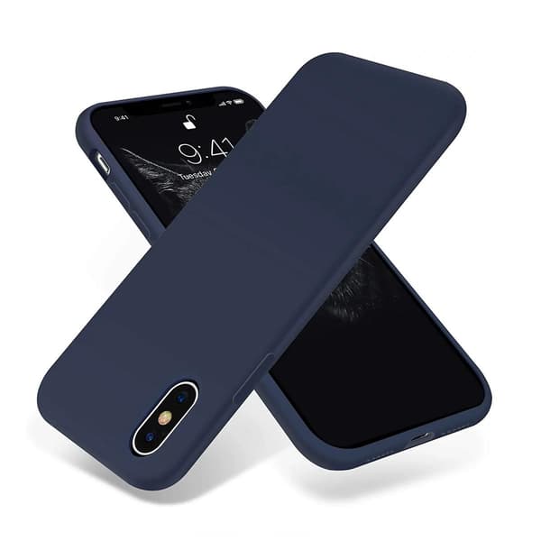 iPhone X/XS Silikonskal Rvelon - Blå Isblå