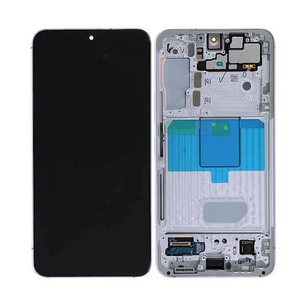 Samsung Galaxy S22 Skärm med LCD Display Original - Vit/Cream/Blå White