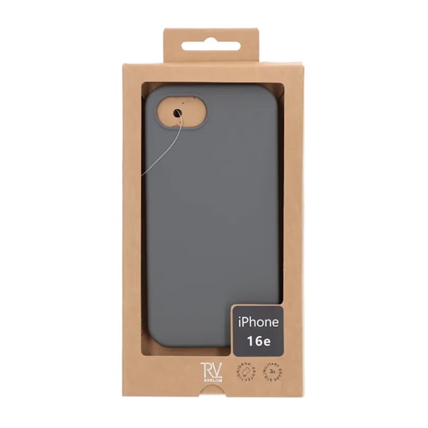 iPhone 16e Mobilskal Silikon - Grå Grey