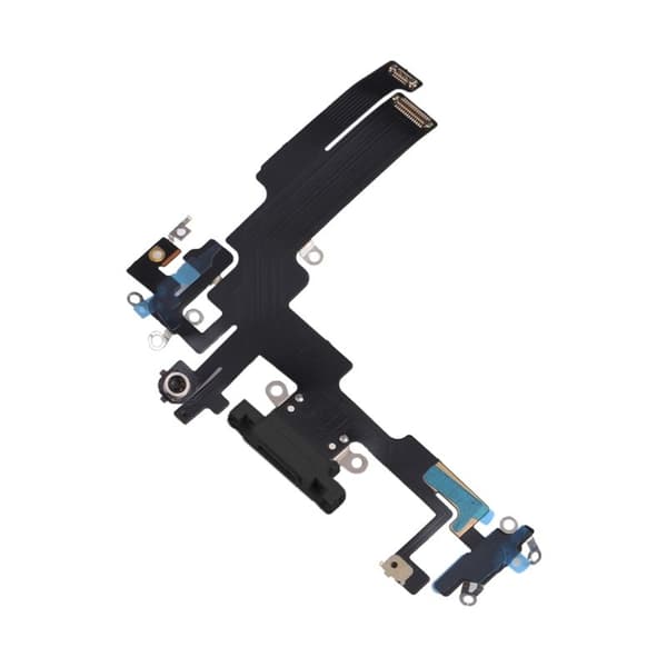 iPhone 14 Laddkontakt med Flexkabel Original - Svart Svart