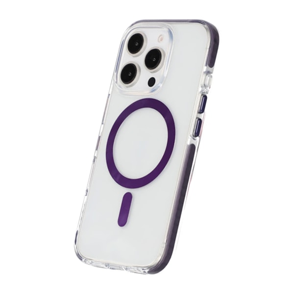 iPhone 16 Pro Max Mobilskal Magnet Dubbelskydd - Lila Lila