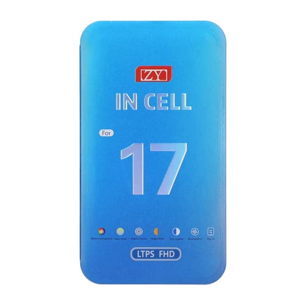 iPhone 17 OLED Skärm In-Cell - FHD COF ZY svart