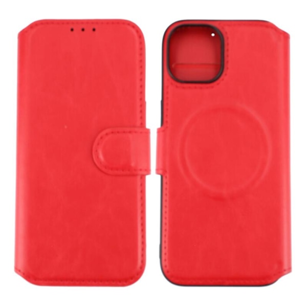 iPhone 15 Plånboksfodral med Magsafe Rvelon - Röd Red