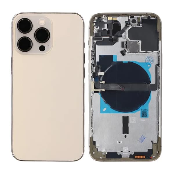iPhone 13 Pro Max Baksida med Komplett Ram OEM - Guld Guld