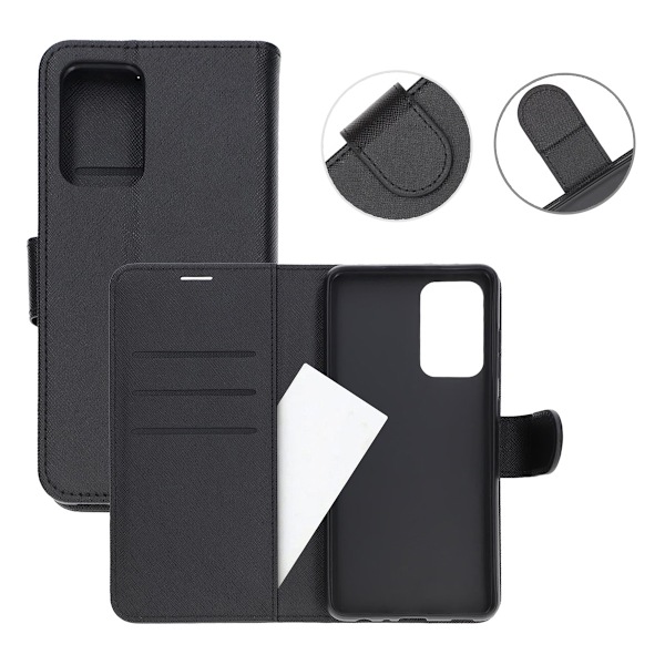 Samsung Galaxy A52s Plånboksfodral med Stativ - Svart Black
