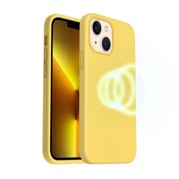 iPhone 14 Plus Silikonskal Rvelon MagSafe - Gul Yellow