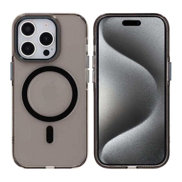 iPhone 14 Pro Mobilskal TPU med Magnet Rvelon - Svart Svart