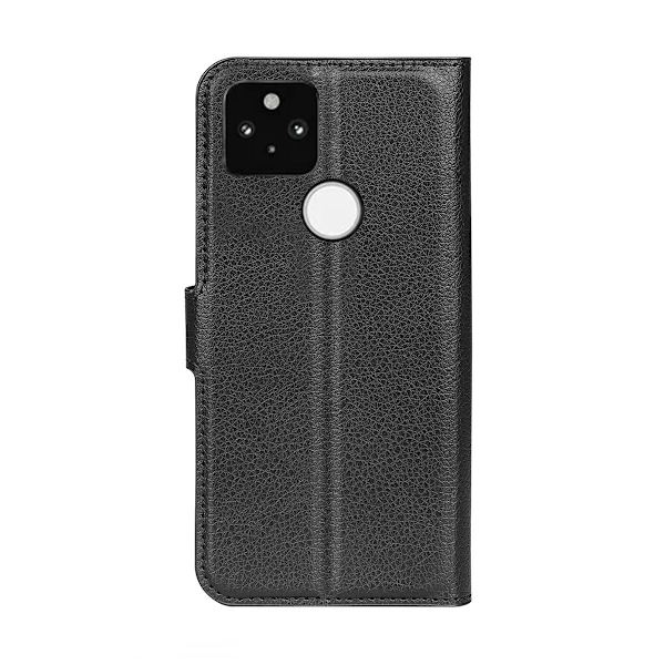 Google Pixel 5A Plånboksfodral med Stativ - Svart Black