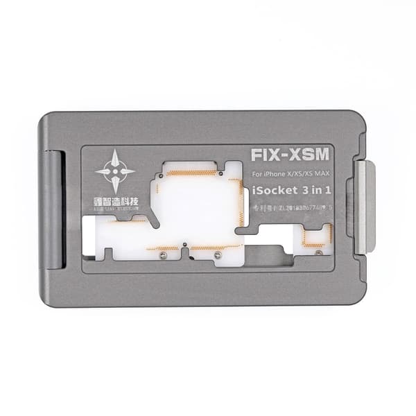 FIX-XSM iSocket 3-i-1 Stativ för lödning iPhone X/XS/XS Max Black