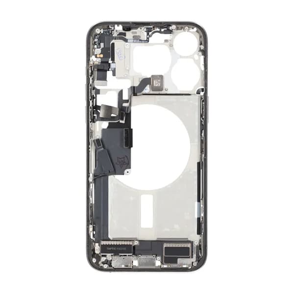 Mittenram med smådelar för iPhone 15 Pro Max - Naturlig Titan OEM grå