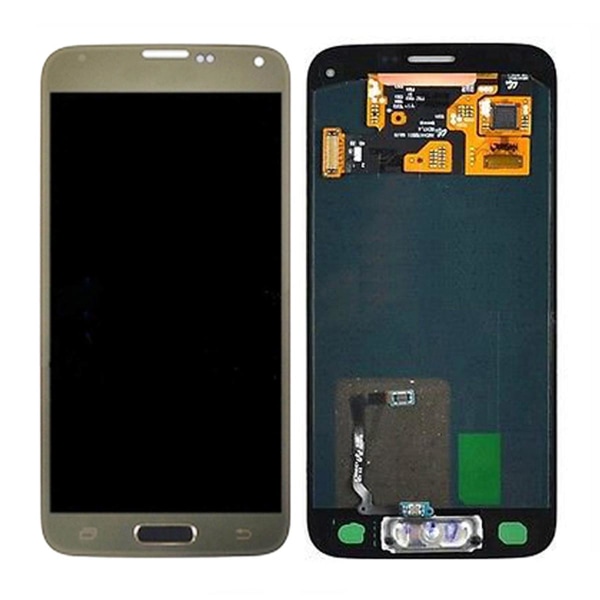 Samsung Galaxy S5 Mini (SM-G800F) Skärm med LCD Display Original - Guld Gold