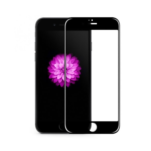Skärmskydd iPhone 7/8 - 3D Härdat Glas Svart (miljö) Svart