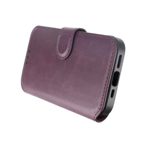 iPhone 15 Pro Plånboksfodral med Magsafe Rvelon - Lila Bordeaux