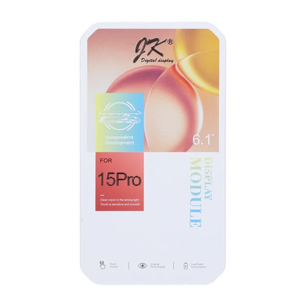 iPhone 15 Pro Display med LCD Skärm JK In-Cell Svart