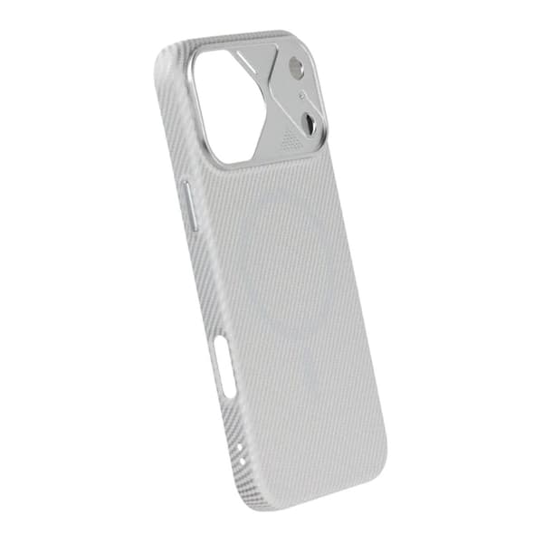 Slankt MagSafe Cover med Carbonmønster til iPhone 17 Pro Max - Sølv sølv