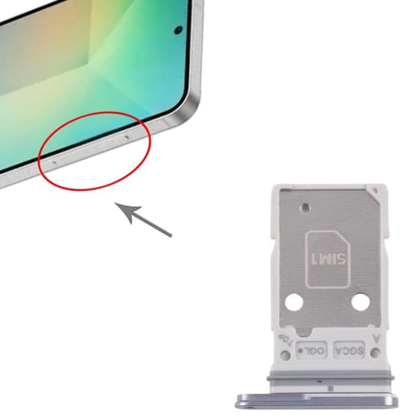 Samsung Galaxy S25 FE Dual Simkortshållare Original - Ljusblå blå