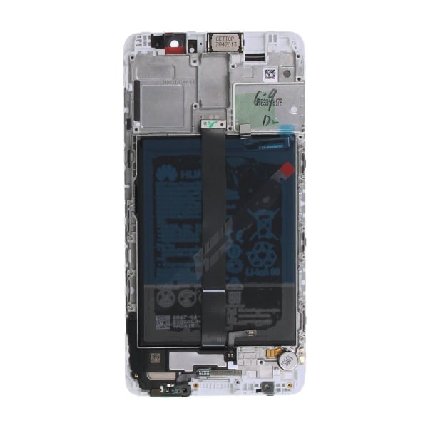 Huawei Mate 9 Skärm med LCD Display med Batteri Original - Silve Silver