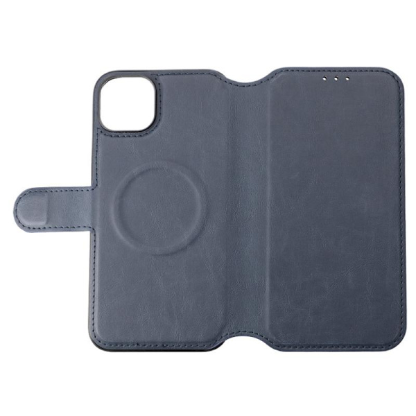 iPhone 15 Plus Plånboksfodral med Magsafe Rvelon - Blå Marine blue