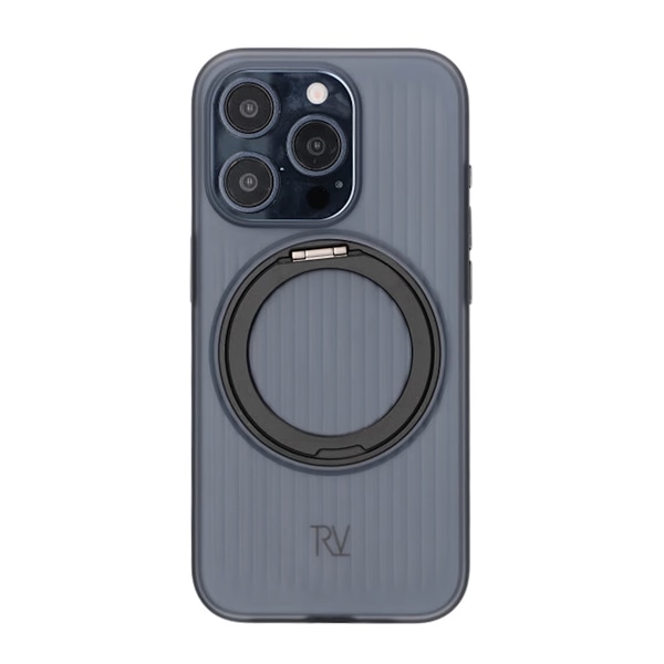 iPhone 15 Pro Max Rvelon Skal Roterande Magnet Stativ - Svart Svart