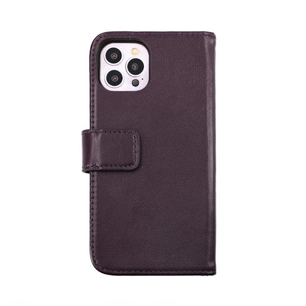 iPhone 14 Pro Plånboksfodral Läder Rvelon - Lila Purple