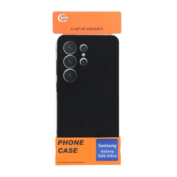 Mobilskal Silikon för Samsung Galaxy S26 Ultra - Svart sort