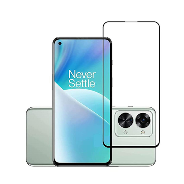 Skärmskydd OnePlus Nord 2T - 3D Härdat Glas - Svart (miljö) Svart