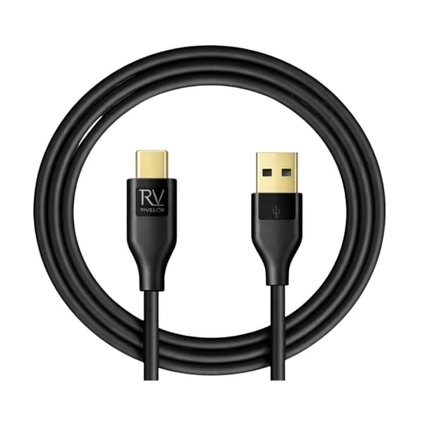 Rvelon USB-A till USB-C Kabel 1m Black
