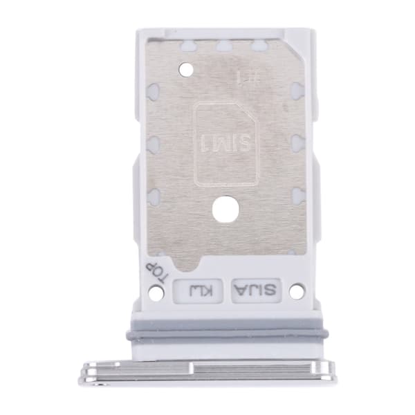 Samsung Galaxy S22/S22 Plus Dubbelt Simkortshållare - Fantom White vit
