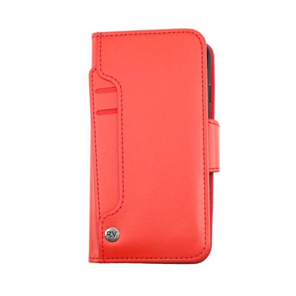 iPhone 12/12 Pro Plånboksfodral Extra Kortfack Rvelon - Röd Red