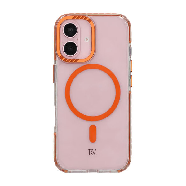 iPhone 16 Rvelon Mobilskal Magnet Förstärkt - Orange Orange