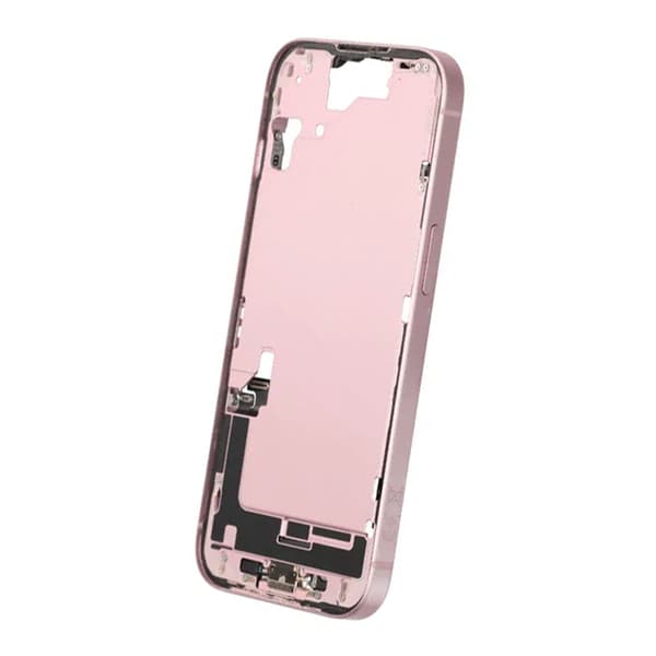 Mittenram med smådelar för iPhone 15 - Rosa OEM Rosa