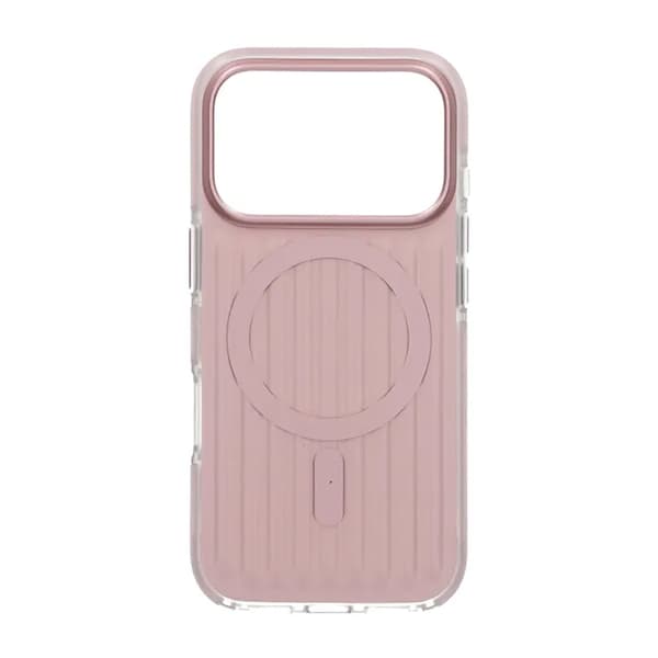 Mobilskal Korrugerad Magsafe för iPhone 17 Pro - Rosa Rosa