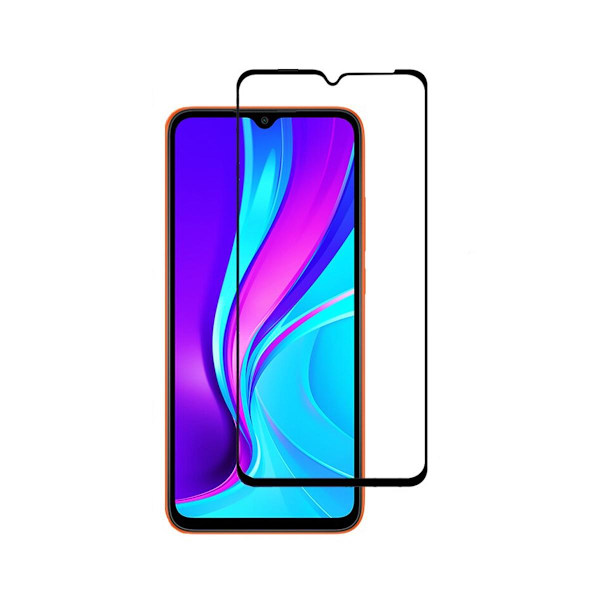 Skärmskydd Xiaomi Redmi 9C - 3D Härdat Glas Svart Svart
