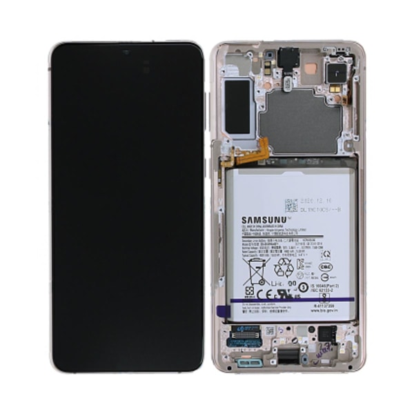 Samsung Galaxy S21 Plus Skärm med LCD Display och Batteri Origin Dark purple