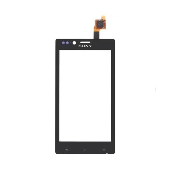 Sony Xperia J ST26i Glas/Touchskärm Black